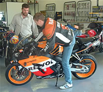 Offering bikers advice